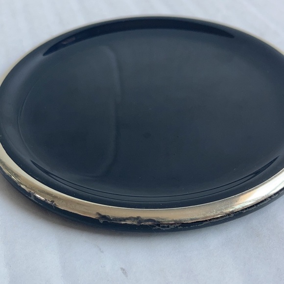 Vintage West Germany single service salt and pepper mustard condiments plate - Picture 4 of 16